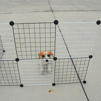 Parc pour animaux de compagnie bricolage, cage à lapin, clapier à cage à lapin en métal, cage pour petits animaux directement en usine