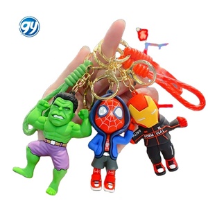 Nueva caricatura Avenger superhéroe serie llavero bolsa colgante coche llavero regalo al por mayor - Product Image 1
