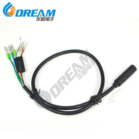 Conector Eléctrico de Latón Impermeable para Motor de Bicicleta Eléctrica DREAM START, Protección IP66, Macho de 9 Pines, 60 cm, 250 V, 15 A, Carcasa de PVC