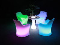 Chaise de soirée KTV avec fleur de prunier lumineuse, imperméable, LED de couleur changeante