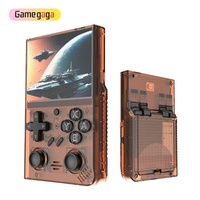 Console de jeu vidéo portable rétro Gamegaga R35 PLUS, système Linux, écran IPS de 3,5 pouces, résolution 640x480, mémoire 64 Go, jeux R36S