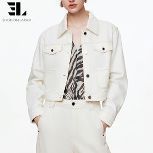 <span class=keywords><strong>Veste</strong></span> bomber <span class=keywords><strong>en</strong></span> denim doux <span class=keywords><strong>en</strong></span> lyocell écologique LARSUR, lavage délavé, boutonnée, <span class=keywords><strong>veste</strong></span> courte <span class=keywords><strong>en</strong></span> <span class=keywords><strong>jean</strong></span> et manteau pour femmes - Product Image 5