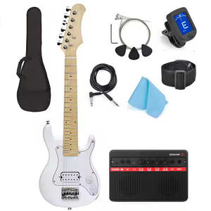 <span class=keywords><strong>Guitare</strong></span> électro-<span class=keywords><strong>acoustique</strong></span> OEM ODM de 30 pouces, kits pour débutants, pour garçons et filles, avec <span class=keywords><strong>mini</strong></span> <span class=keywords><strong>ampli</strong></span> 8w, accordeur, médiators, câble, sangle, cordes supplémentaires - Product Image 4