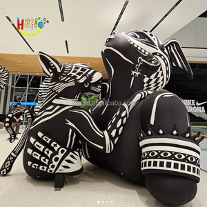 Art Exhibition Hall Props <strong>Inflatable</strong> Girl Mascot Decoration <strong>Inflatable</strong> Egyptian <strong>Cat</strong> Statues Sculpture