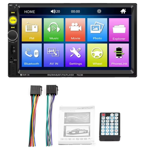 YOSOVLAMP 7 pulgadas coche <span class=keywords><strong>multimedia</strong></span> control central universal radio doble husillo construido en 2 Din <span class=keywords><strong>Bluetooth</strong></span> coche MP5 reproductor - Product Image 1