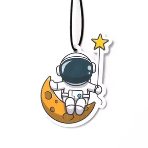 Modieuze Persoonlijkheid Cartoon Q Versie Auto Papier Astronaut Decoratie Accessoires Auto Luchtverfrisser