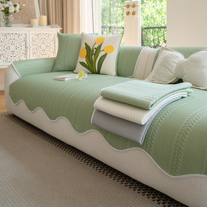 <b>Sofa</b> <b>Cover</b> Solid Color Anti Slip 145-185Cm Minimalist Style <b>For</b> General <b>Sofa</b> Spring 2026 - Product Image 1