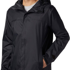 Veste de pluie en toile personnalisée pour hommes, col montant, logo frontal, faible MOQ, services OEM, best-seller, haute qualité, imperméable - Product Image 5