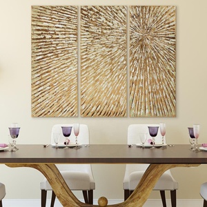 Élimine le soleil — ensemble de 3 pièces métallique peint à la main, Art mural, par Martin edds - Product Image 2