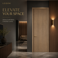 Porte intérieure moderne en placage de bois naturel, taille personnalisée, porte de chambre à âme pleine, fabrication OEM ODM directe d'usine