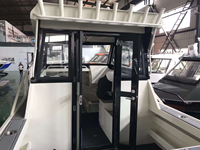 Yacht de pêche en aluminium Gospel Manufacture de 7,5 m/25 pieds avec cabine entièrement fermée et moteur