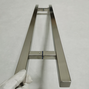 Tiradores de <span class=keywords><strong>puerta</strong></span> de vidrio de acero inoxidable de lujo modernos de la marca - Product Image 2