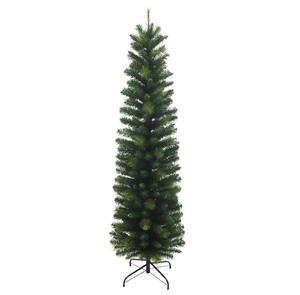 Arbre de Noël vert de 6 pieds-mélange d'aiguilles de pin en PVC arbre artificiel écologique de haute qualité pour la maison hôtel magasin décor de fête de vacances - Product Image 1