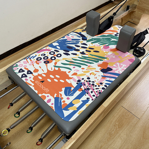 Tùy chỉnh in New microfiber sinh thái Pilates thiết bị bảo vệ lõi giường chạm khắc cao su tự nhiên chống trượt da lộn Pilates Cải Cách <span class=keywords><strong>mat</strong></span> - Product Image 1