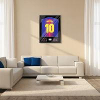 Kotak pajangan jersey olahraga berbingkai kayu untuk kaos basket, sepak bola, bisbol, sepak bola Amerika, dan hoki
