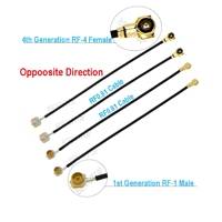 RF-1 RF mâle à RF-1 femelle/MHF-4 femelle Jack Pigtail RF1.13 / RF0.81 RF Jumper Extension Cable Cord