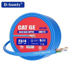 High-Speed Blue 24awg UTP Cat6 <b>Ethernet</b> LAN <b>Cable</b> RJ45 Connectors PVC High Flexibility 305m Length Communication <b>Cables</b> - Product Image 5