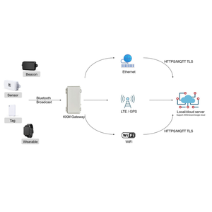 Kkm KG03 Ble Lecteur Wifi longue portée, passerelle Ibeacon extérieure, récepteur de balise Bluetooth, passerelle - Product Image 5