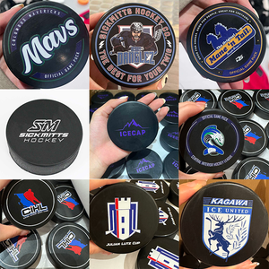 Buz hokeyi Pucks, resmi düzenleme, çap 3 ", kalınlık 1", 6oz, siyah - Product Image 3