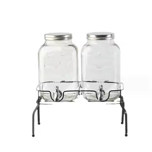 1 gallon <span class=keywords><strong>4L</strong></span> thủy tinh Mason Jar lạnh Brew cà phê nhà sản xuất rượu vang nhà sản xuất Jar với vòi nước giải khát lưu trữ <span class=keywords><strong>container</strong></span> - Product Image 6