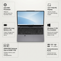 Yifang OEM/ODM Prodotto Personalizzato, Laptop Aziendale da 15,6 Pollici con Processore Intel N95, Rapporto Schermo 16:9, Windows 11