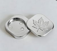 Boîte de parfum solide, logo personnalisé, conteneur métallique vide, étui à couvercle rabattable de forme spéciale, fard à paupières, blush et autres produits cosmétiques
