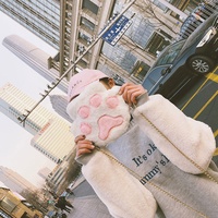 Sac à main pour femme, sac à bandoulière avec chaîne, fermeture éclair, mignon, peau d'ours, peluche douce, garçons et filles, petits sacs en fourrure, à la mode, tendance 2021