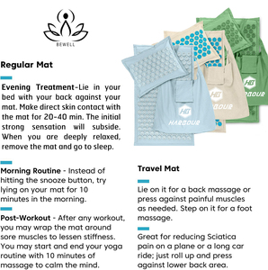 Harbour-alfombrilla de acupuntura Natural para aliviar el dolor de espalda y cuello, juego de almohada - Product Image 5