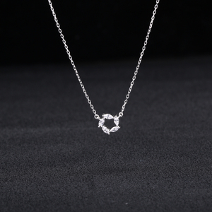 Vente en gros personnalisé vierge marie couche fleur collier <span class=keywords><strong>triple</strong></span> stalin stile stirling argent couches - Product Image 4