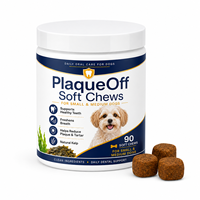 Friandises à mâcher souples pour chiens de petite taille, soin dentaire, avec Ascophyllum Nodosum, 90 unités, formule anti-plaque et haleine fraîche pour tous les chiens