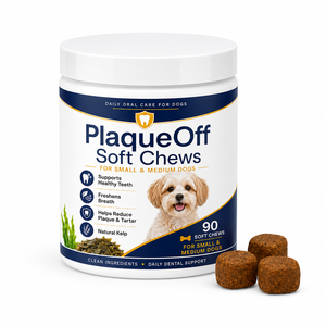 Venta al por mayor: Masticables blandos para el cuidado dental de perros pequeños con Ascophyllum Nodosum, 90 unidades, fórmula para el control de la placa y aliento fresco para todos los perros. - Product Image 1