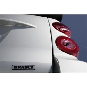 Emblème de voiture Brabus, badge en métal argenté auto-adhésif, logo pour coffre, pour véhicules Mercedes Benz Smart - Product Image 3
