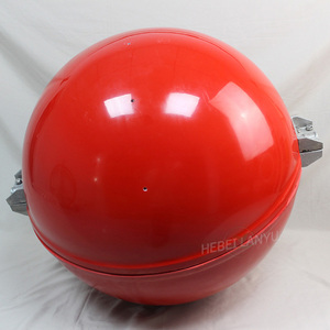 Sphères <span class=keywords><strong>de</strong></span> signalisation aériennes en <span class=keywords><strong>fibre</strong></span> <span class=keywords><strong>de</strong></span> <span class=keywords><strong>verre</strong></span> FRP GRP haute visibilité pour lignes électriques aériennes - Product Image 1