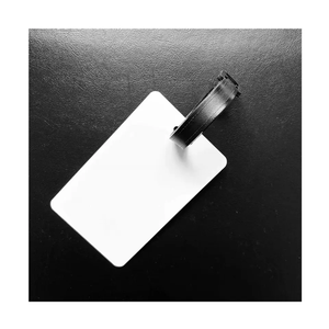 Échantillon <span class=keywords><strong>gratuit</strong></span> de matériaux imprimables d'usine personnalisé double face blanc brillant sublimation blancs étiquette de sac en métal - Product Image 3