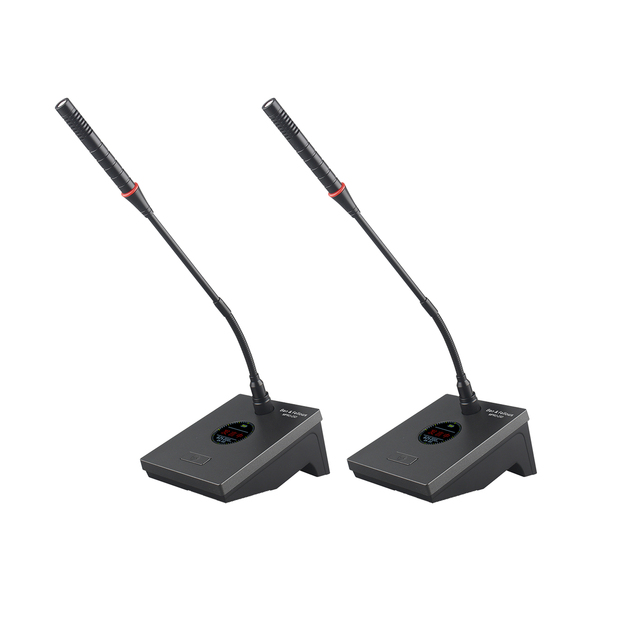 Conference Dual Channel Wireless Microphone With Auto Pairing Technology for Conference System