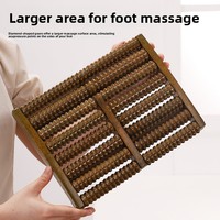 Rouleau de massage des pieds en bois brut LRWD03 OEM/ODM pour le soulagement de la fasciite plantaire et le massage des jambes et de l'abdomen Guangdong