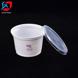 Résistant À la chaleur Jetable Microvavable Pas Cher Grande En Plastique Noir PP Riz Soupe Nouilles Bol avec couvercle - Product Image 3