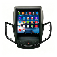 Radio Vertical para Auto Tesla con Android 13 de 10.4 Pulgadas para Ford Fiesta 2009-2018, CarPlay Inalámbrico, Android Auto, GPS, DSP