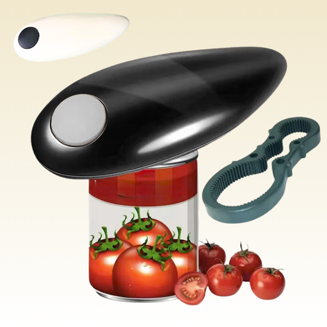 Battery Operated Jar Opener Fit Almost Jars Size Seniors Arthritis One Touch Electric Can Opener