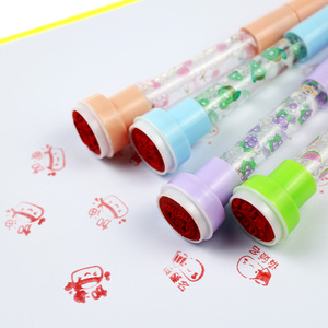 BECOL Vente en gros Stylo à roulettes lumineux 5 en 1 Stylo à bulles fantaisie Stylo à bille en plastique lumineux avec surligneur pour enfants - Product Image 4