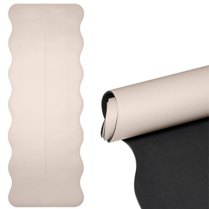 Nature Rubber PU <b>Yoga</b> Mat Eco Friendly Non Slip <b>Pilates</b> Mat Custom Logo Curve Wave <b>Yoga</b> Mat Durable and Sustainable for Fitness - Product Image 5