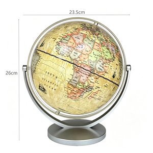 Globo Terráqueo <span class=keywords><strong>de</strong></span> 20 cm, Color Antiguo, PVC, <span class=keywords><strong>Mapa</strong></span> Vintage, Base Giratoria <span class=keywords><strong>de</strong></span> ABS, Escribible y Borrable, Decoración Geográfica <span class=keywords><strong>de</strong></span> Escritorio, Regalo Educativo para Oficina - Product Image 3
