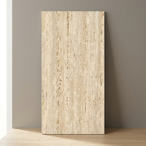 Rock Travertino Beige Textured Porcelain Tiles 600x1200mm European Style Anti Slip Floor <b>Wall</b> - Product Image 3