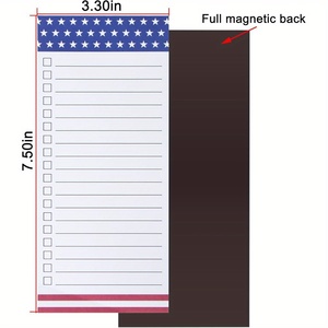 4 packs de bloc-notes pour réfrigérateur, grand bloc-notes pour réfrigérateur, bloc-notes magnétiques entièrement magnétiques - Product Image 5