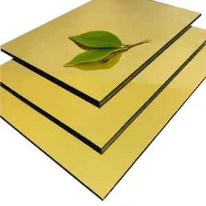 Mirror Reflective Aluminium Composite Panels ACM ACP Sheets For Interior Wall Cladding Decoration