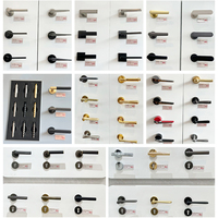 Serrure de porte écologique de style moderne ventouse silencieuse minimaliste en alliage de zinc poignée de porte serrure invisible