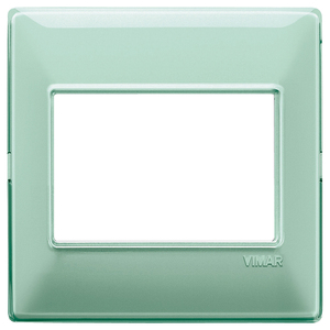 Placca da Parete in Vetro Verde Menta Vimar 14,5x9,5 Cm per Presa Elettrica - Product Image 1