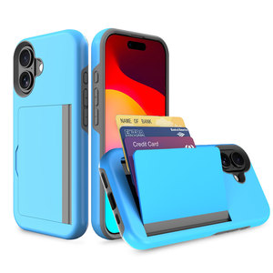 Ốp điện thoại có chức năng ví cho <span class=keywords><strong>iPhone</strong></span> 17, 17 Pro, 17 Pro Max, ốp ví 3 ngăn đựng thẻ, chống sốc cho 17 Air - Product Image 6
