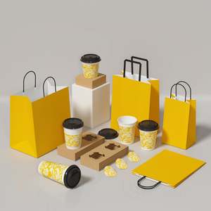 Bolsas de Papel Kraft de Color Sólido Duraderas Directas de Fábrica, Embalaje para Llevar, Reutilizables, Reciclables, Bolsas de Papel Negras para Uso Diario - Product Image 5