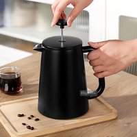 Cafetière à piston HIGHWIN au design moderne, à double paroi isolée, 350 ml, 700 ml, 1000 ml, en acier inoxydable 304, pour la cuisine domestique